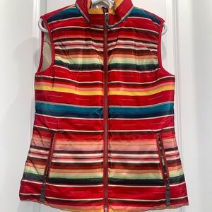 STS Ranchwear Sealy Serape micro puff striped women’s vest.